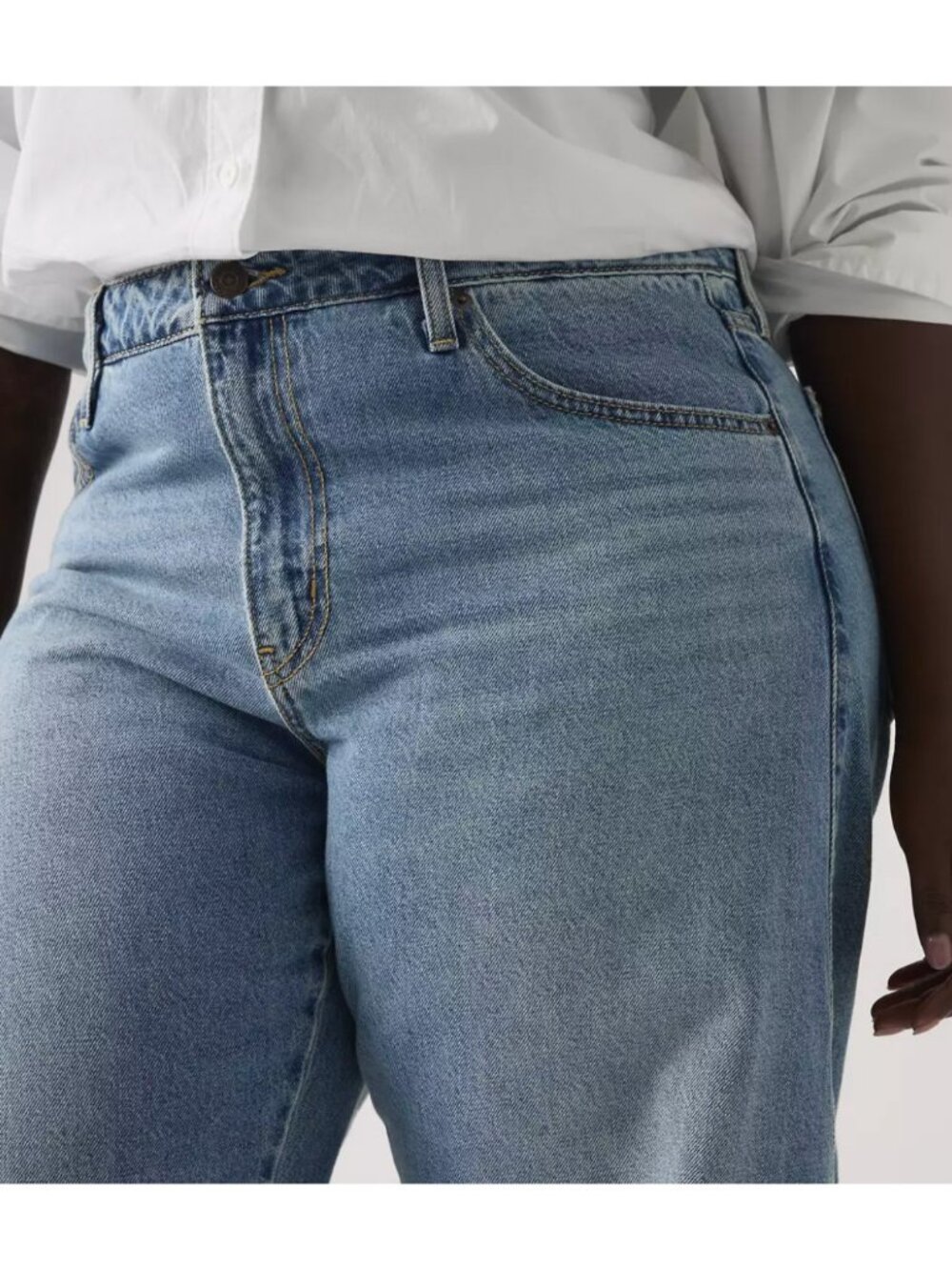 New Levi's 33x30 Baggy Dad Barrel Women's Jeans Easy Days Medium Wash - Picture 2 of 5